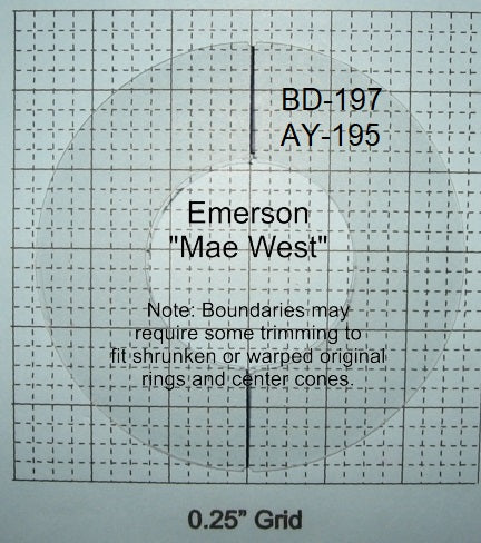 Emerson AZ-196 "Mae West" Series Dial Cover