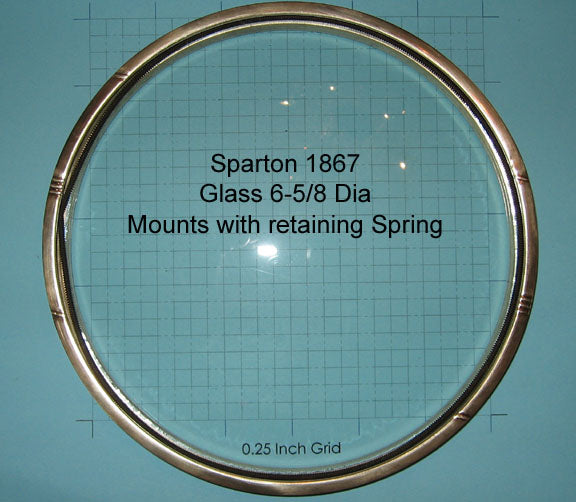 Sparton 6 5/8" Convex Dial Glass