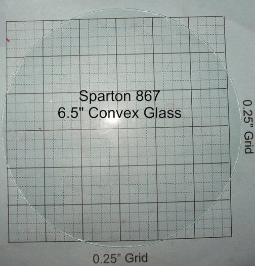 Sparton 6 1/2" Convex Dial Glass