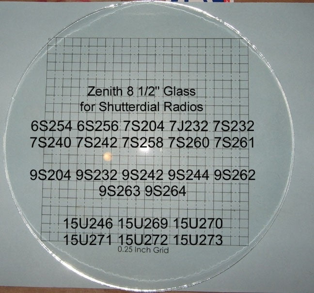 Zenith 8.5" Convex Glass Dial Cover
